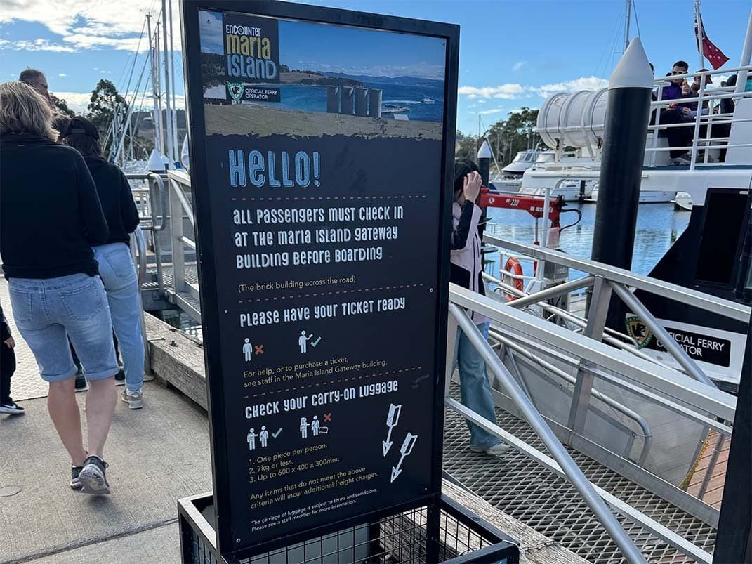 Triabunna ferry wharf