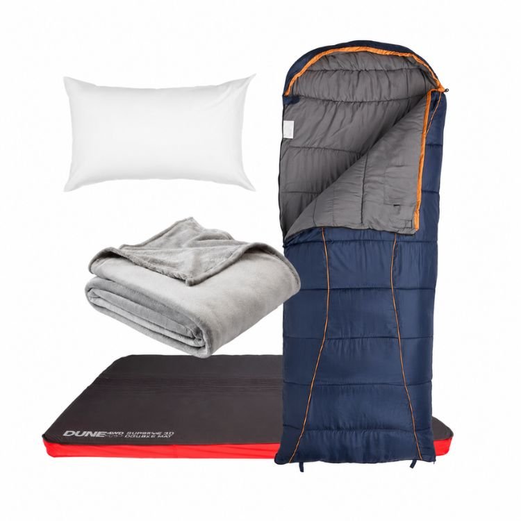 camping gear sleeping items