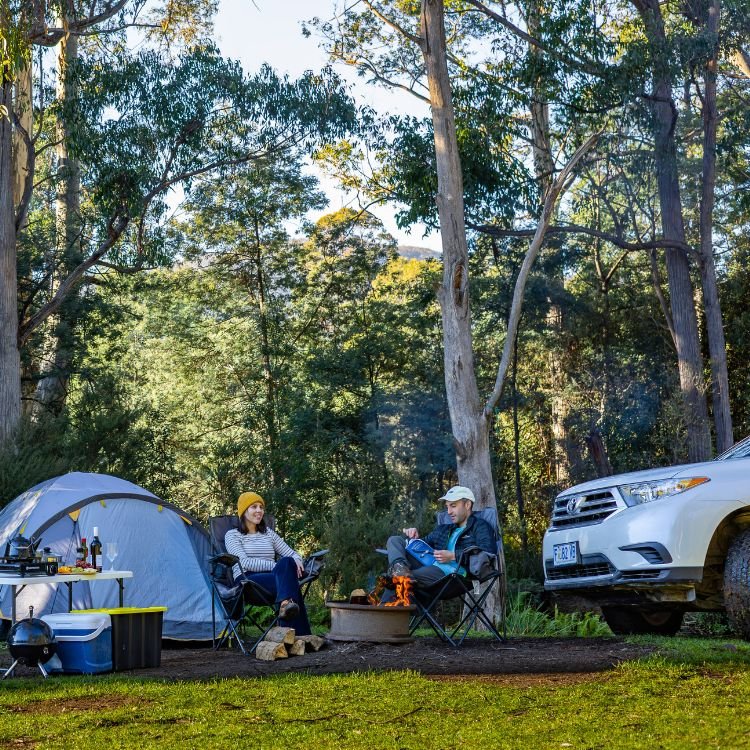 camping set up